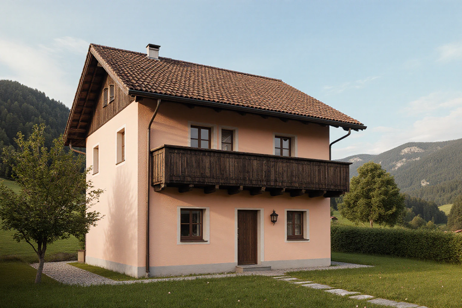 Österreichisches Wohnhaus in einer freundlichen Nachbarschaft